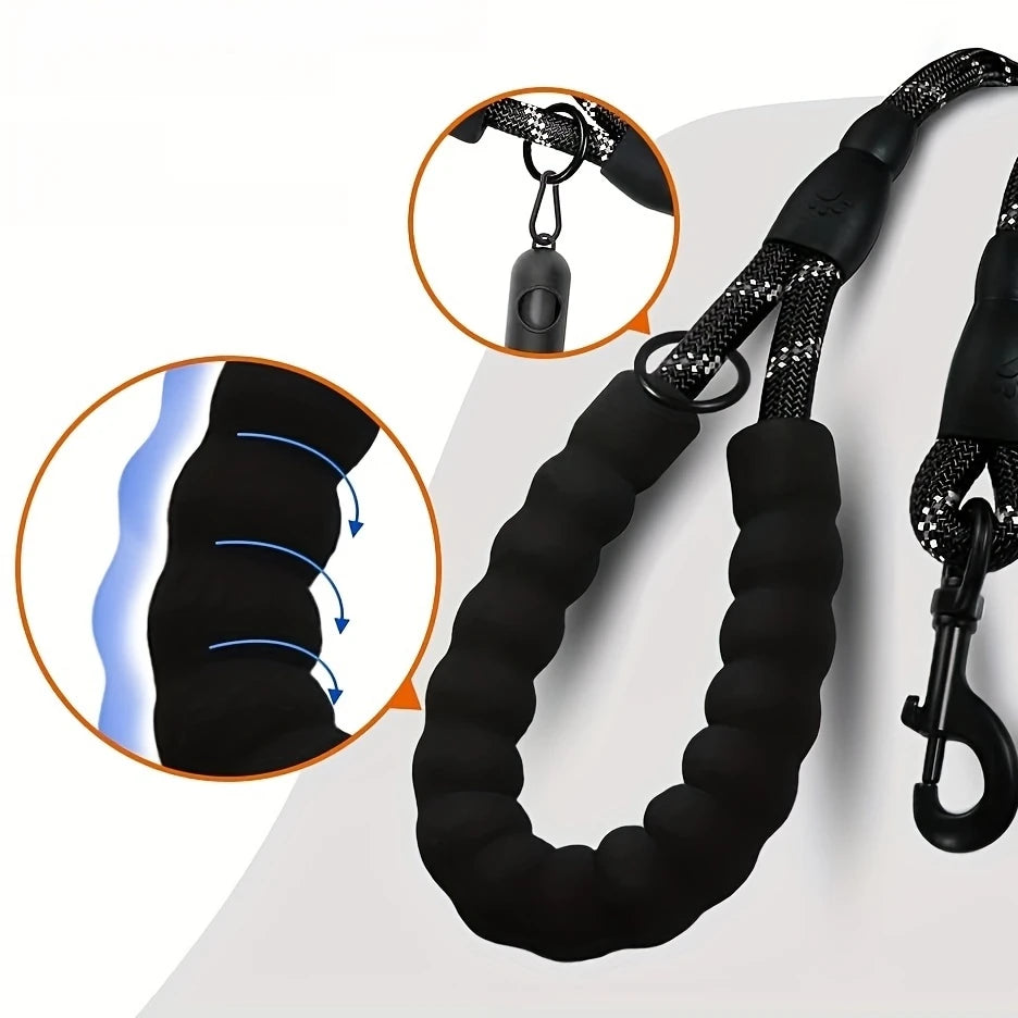 Adjustable for Medium and Large Dogs with Easy Control and Leash